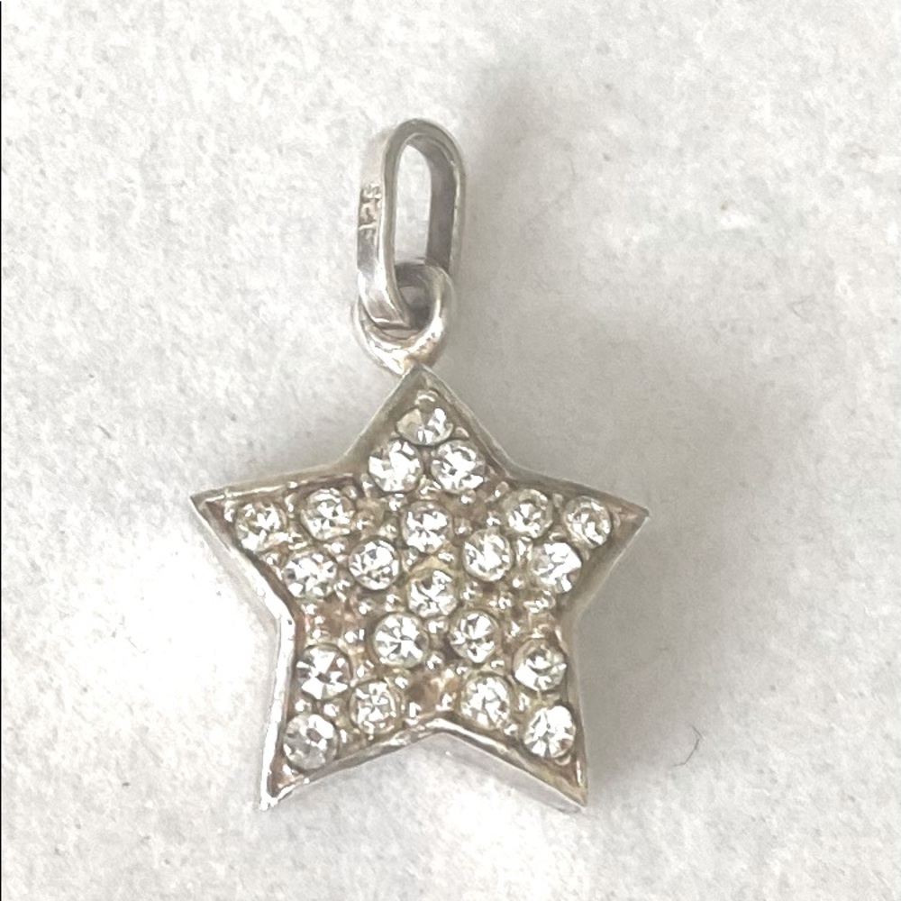 Sterling Silver Star pendant with CZs